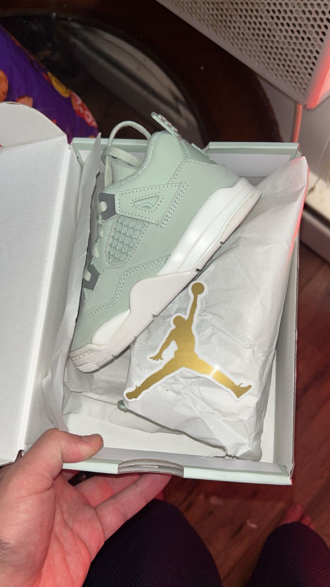 Jordan Seafoam 4s For Babies Size 10c