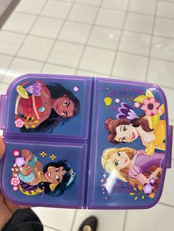 NEW Disney Princess Kids 3 compartments Snack Box