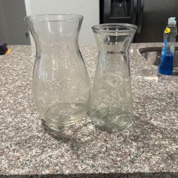 2 Glasses flower Vase. 