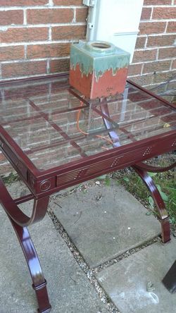 Metal and glass tables