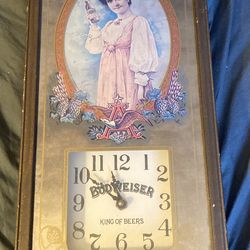 Vintage Budweiser Wall Clock