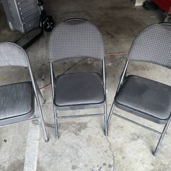 3 Folding Chairs
