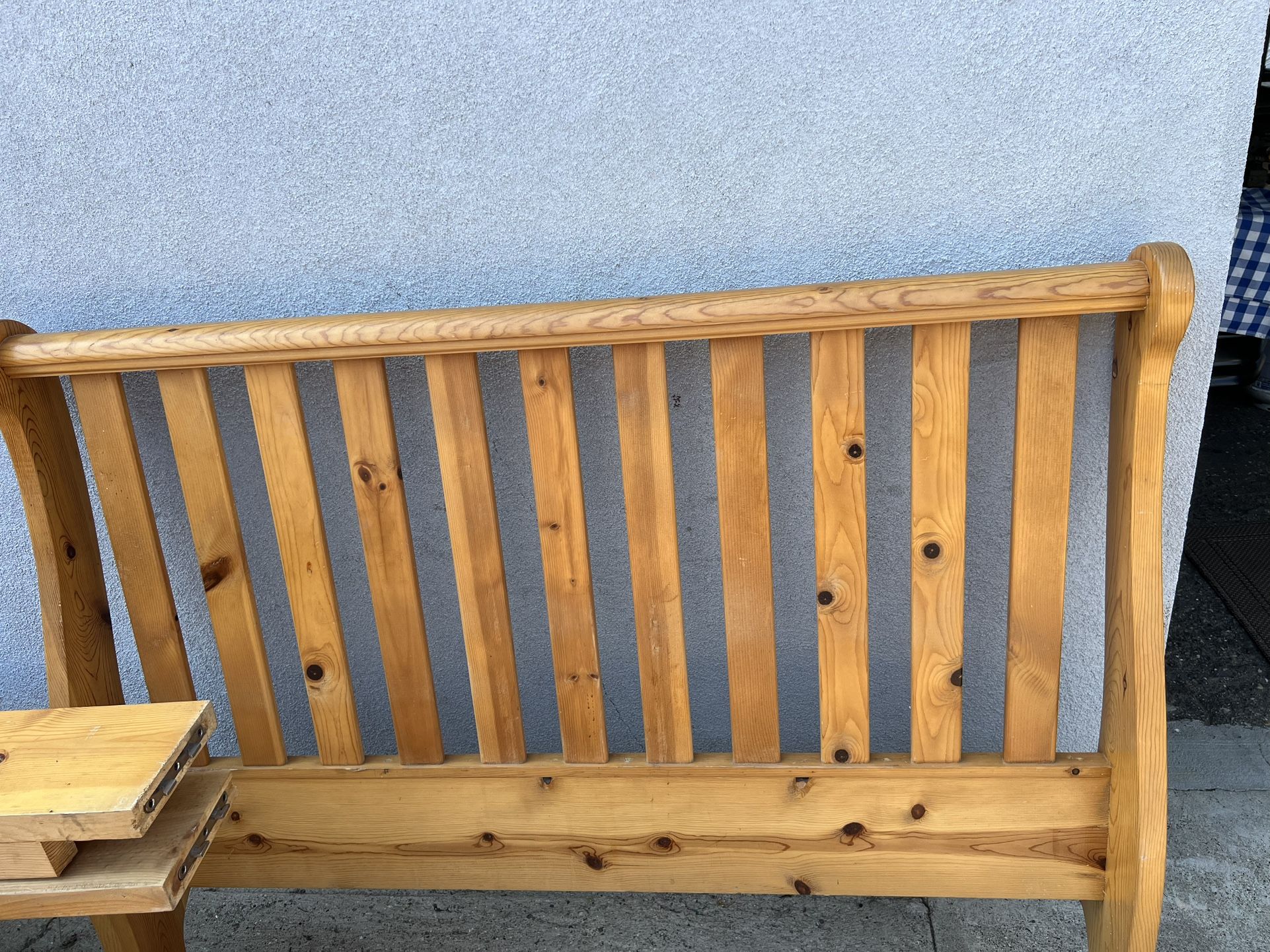 Wood Bed Frame Fits Queen Or Full