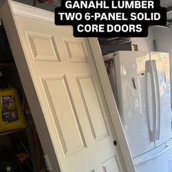 TWO!! Solid Core Door Left Hand