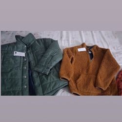 Boys Jackets/sweaters/ Long Sleeve Shirts. Size 4/5