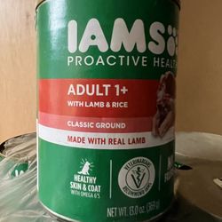 Case IAMS DOG GROUND LAMB Rice Canned Food 