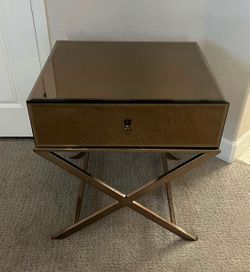 Mirror Nightstand/ End Table