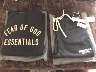 Fear of god essential hoodies
