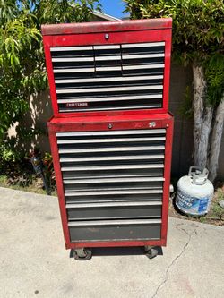 vintage Craftsman rolling tool chest.