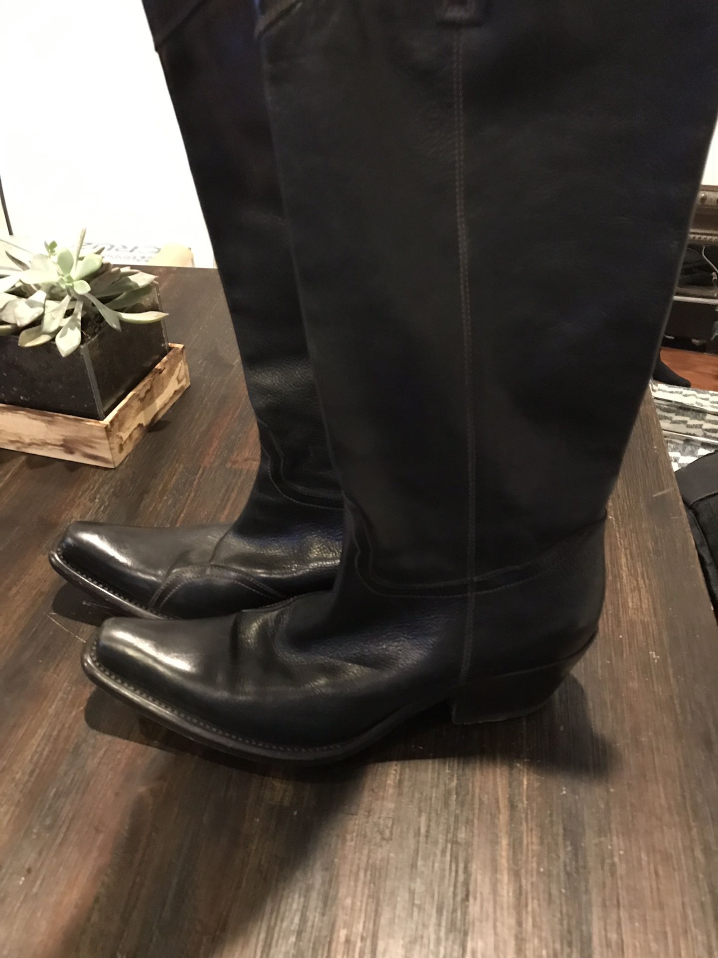 Gianni Barbato Brown Leather Boots EU 39 Hand Made In Italy - Main Image