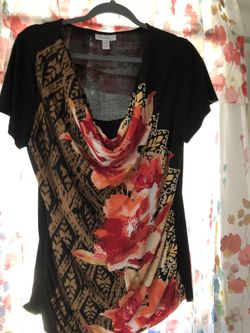 Stunning jersey top with the drape across the top