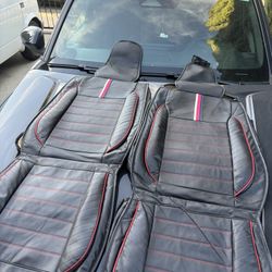 OASIS Auto Leather Seat Covers for SUV/Truck – Front & Rear Set