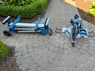 12 in. Dual Bevel Compound Miter Saw + Stand