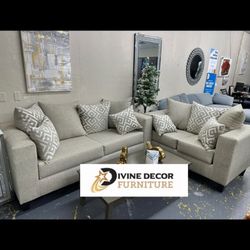 New Sofa + Loveseat Set 