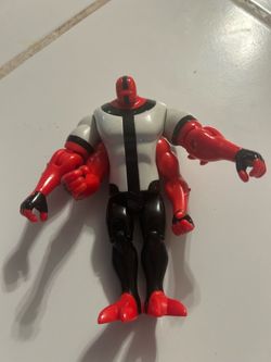 Ben 10 FOUR ARMS Alien Cartoon Network CN 2006 Bandai 4” Action Figure Toy