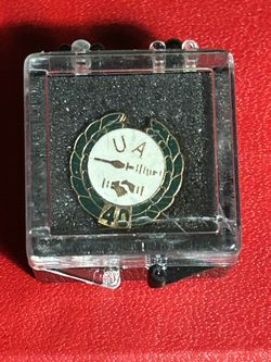 Vintage UA Plumbers Pipefitters Union Tie Tack Pin 40 Year Pin