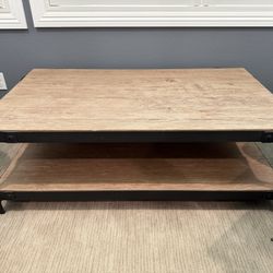 Clint 52” Reclaimed Wood Coffee Table