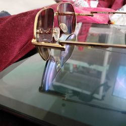 Valentino Gold And Silver Sunglasses 