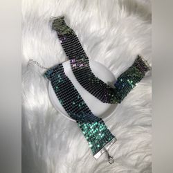 Glam & fab chocker necklace & bracelet
