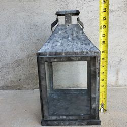 14 inch Galvanized Metal Lanterns