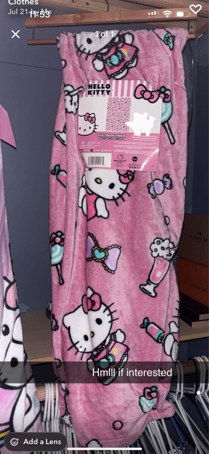 Pink Hello Kitty Blanket