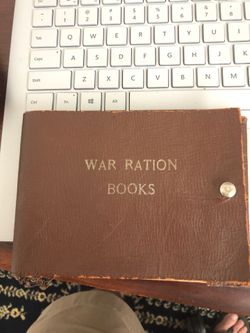 War Rations Book from 1942