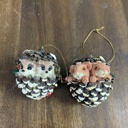 Woodland animal ornaments