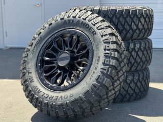 18" NEW Wheels Black Rims and Tires 6x139.7 TOYOTA 6x135 FORD 8x170 DODGE 8x165.1 CHEVY Silverado Tundra Sequoia F150 Expedition Tacoma 4Runner F250