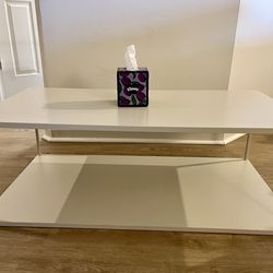 Sleek White Coffee Table