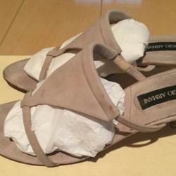 Authentic Giorgio Armani suede kitten heels