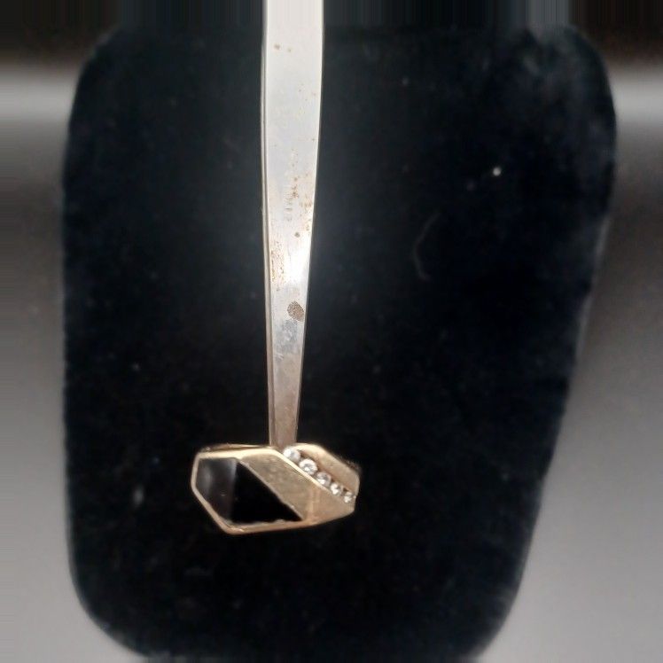 14K Onyx & Diamond Ring
