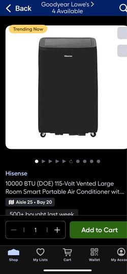 Hisense portable ac unit