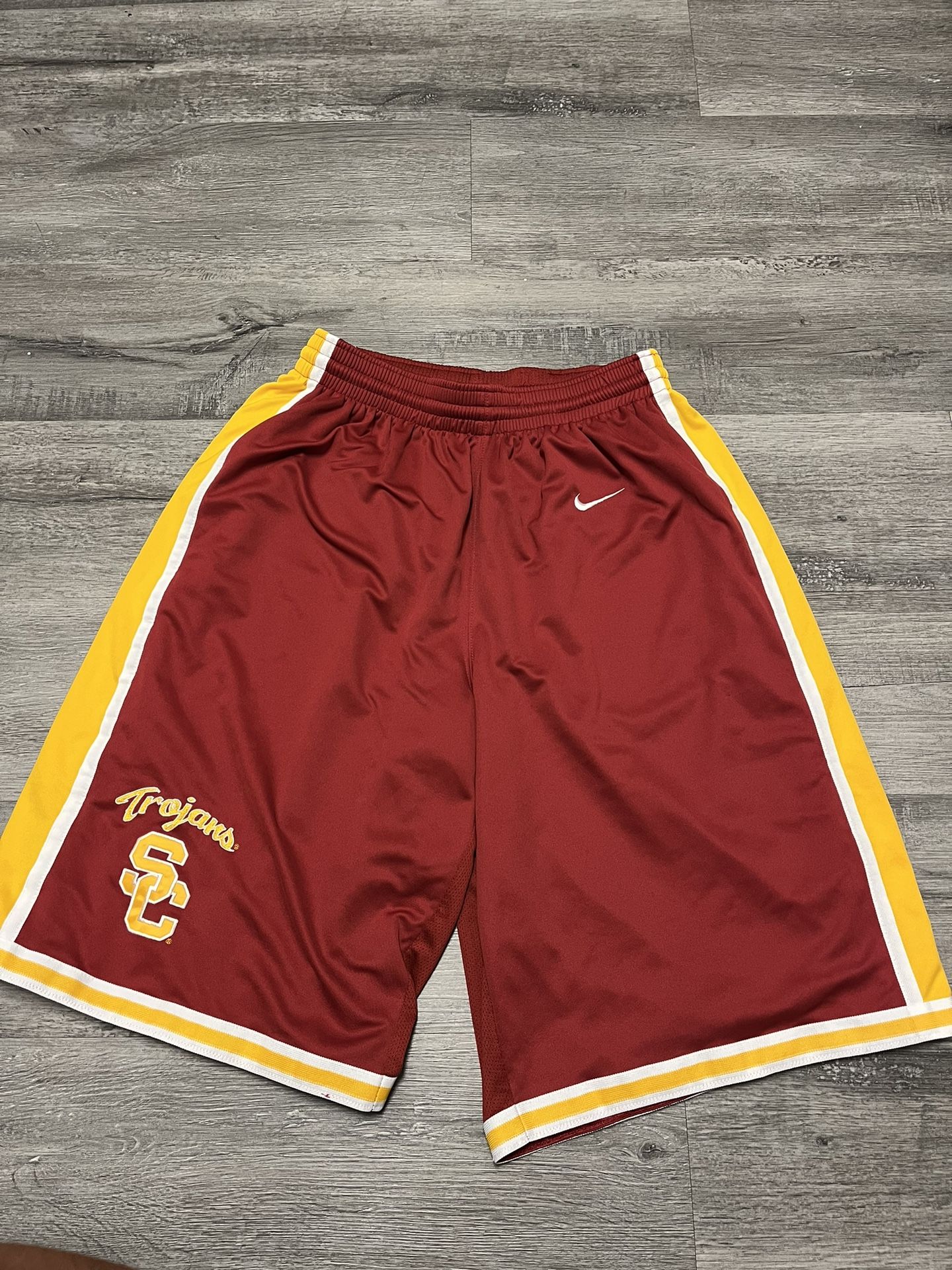 Vintage Nike Usc Trojans Basketball Practice Athletic Shorts Men Medium Y2k