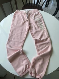 Abercrombie & Fitch Pink Logo Sweatpants