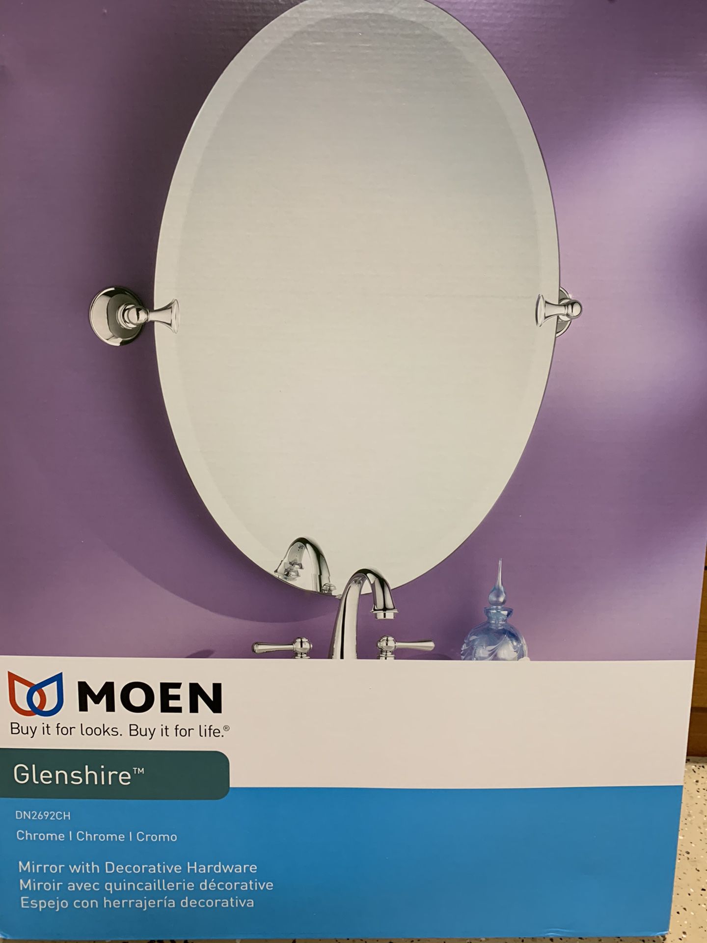 Moen Glenshire Pivoting Bathroom Mirror
