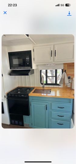 Remodeled travel trailer