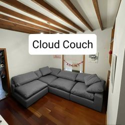 Grey Cloud Modular Sectional Couch Sofa 