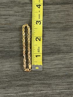 Hollow Rope Gold Kids Bracelet 10k 2.2grams