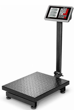 XtremepowerUS 700LB Weight Computing Postal Scale Digital Floor Large Platform Warehouse Shipping LB Price Calculator Luggage Package Shipping Mailing