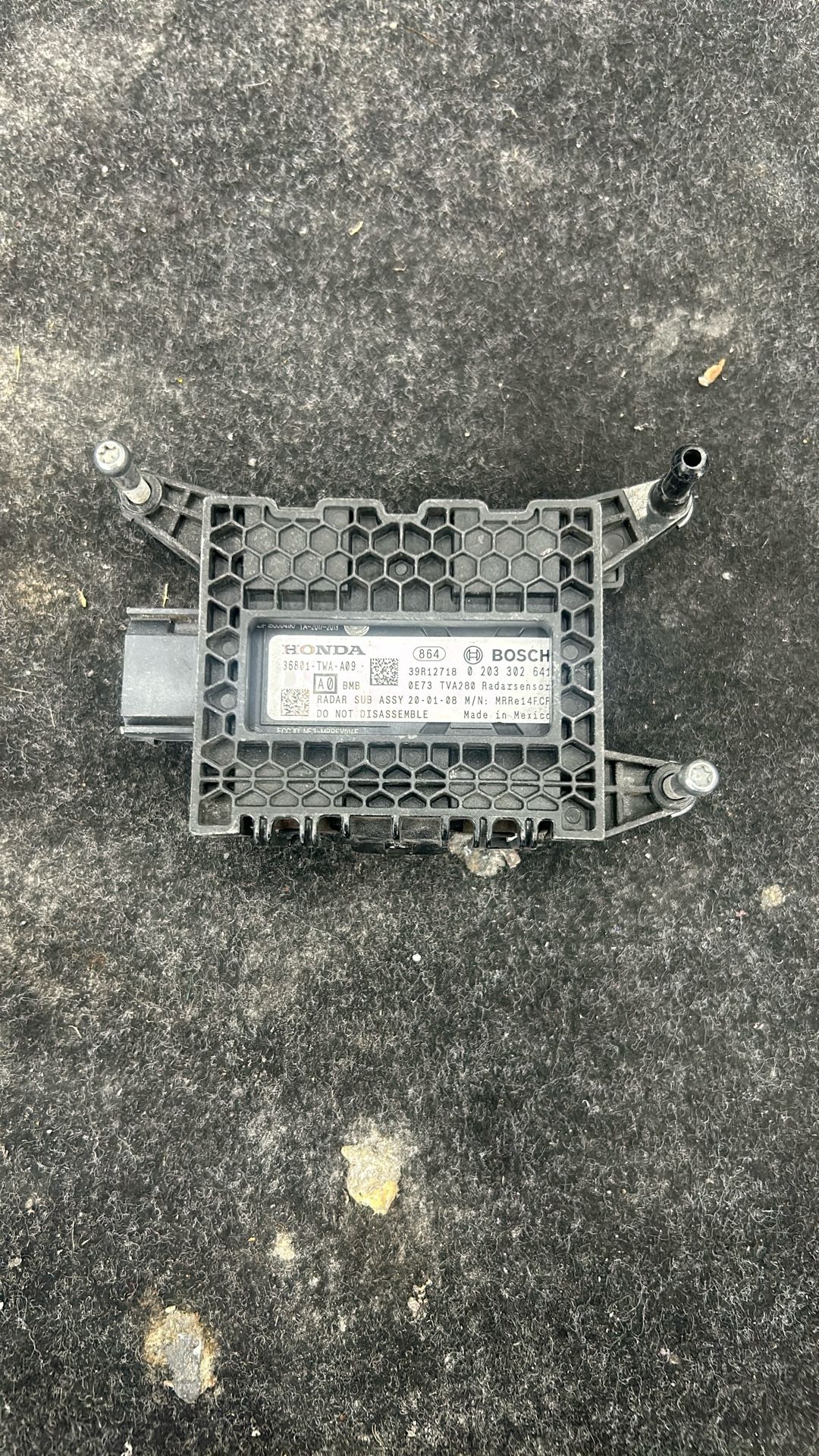 Honda accord adaptive cruise distance sensor