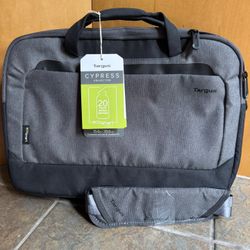 Targus 15.6” Cypress Briefcase Laptop Bag Case with EcoSmart® Light Grey NEW