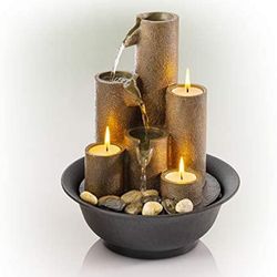 Counter Top Table Top Candles Water Fountain 