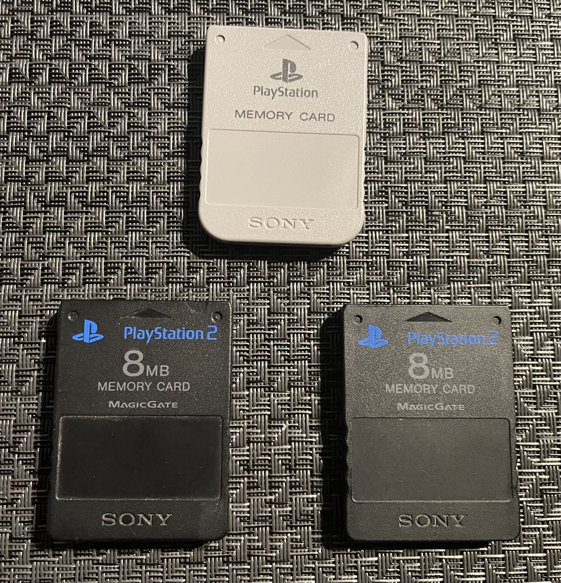 PS2/PS1 OEM Memory Cards