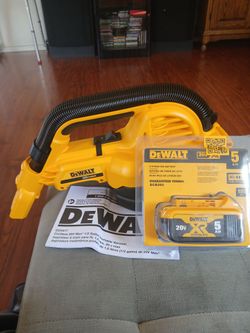 20v Dewalt vaccum Cleaner portable And Battery 5ah