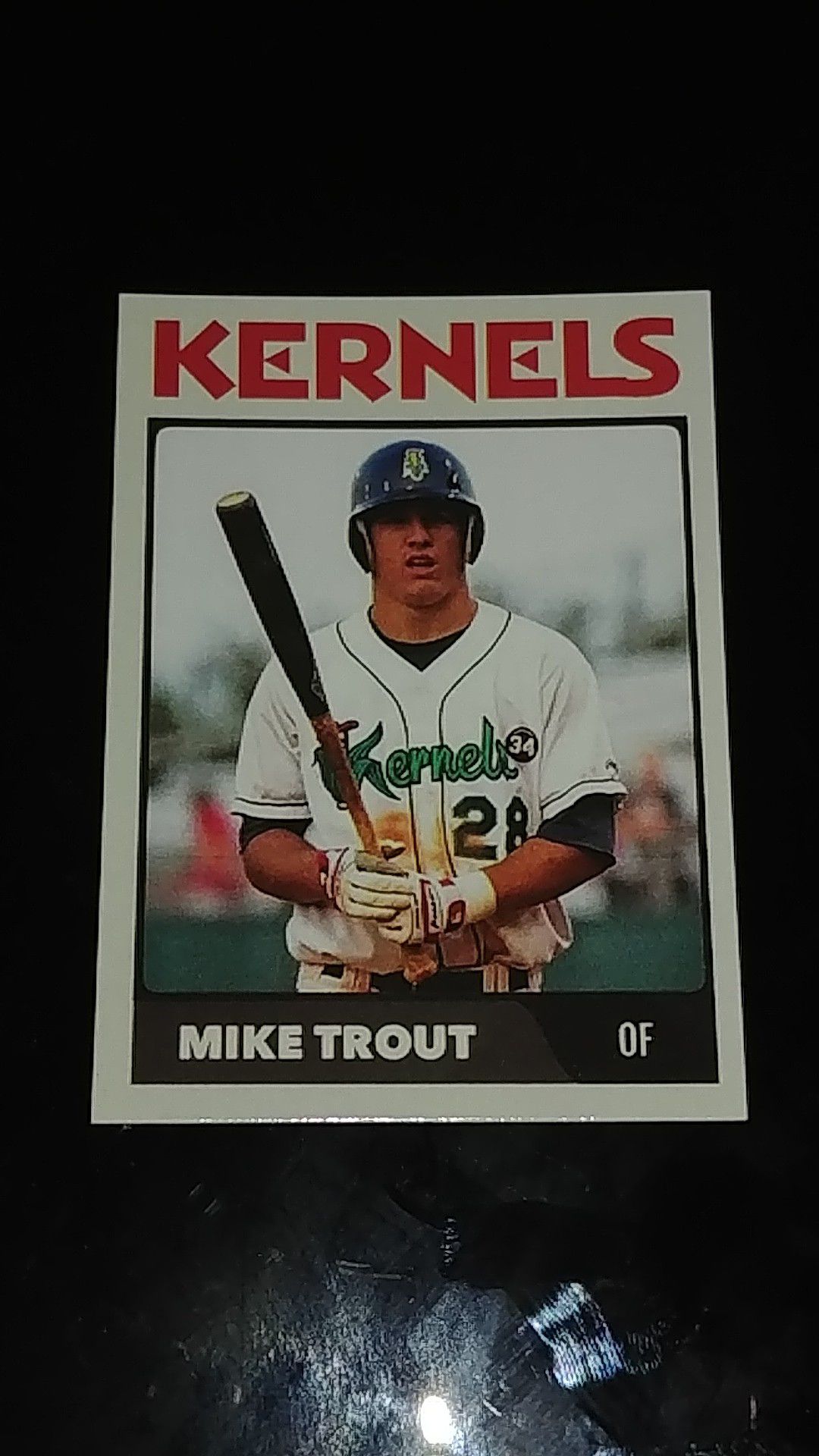 2011 Mike Trout Cedar Rapid Kernals Baseball Card