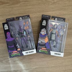 BST AXN Best Action Figures - Shredder & Foot Ninja