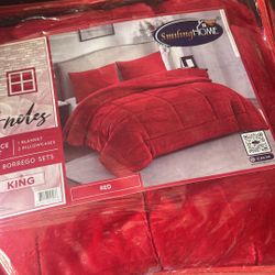 Borrego Blankets.  3 Pieces. $35. King Or Cal King 