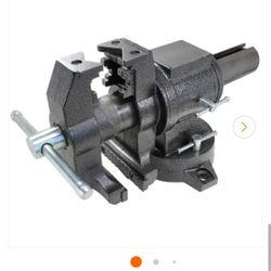 5 in. Multi-Purpose Rotating Pipe and Bench Vise with Swivel Base