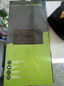 LED Taco Sign Brand New Never Used