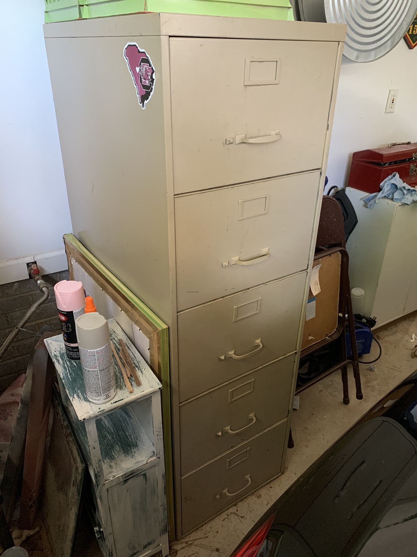 Tall 5 Drawer File Cabinet